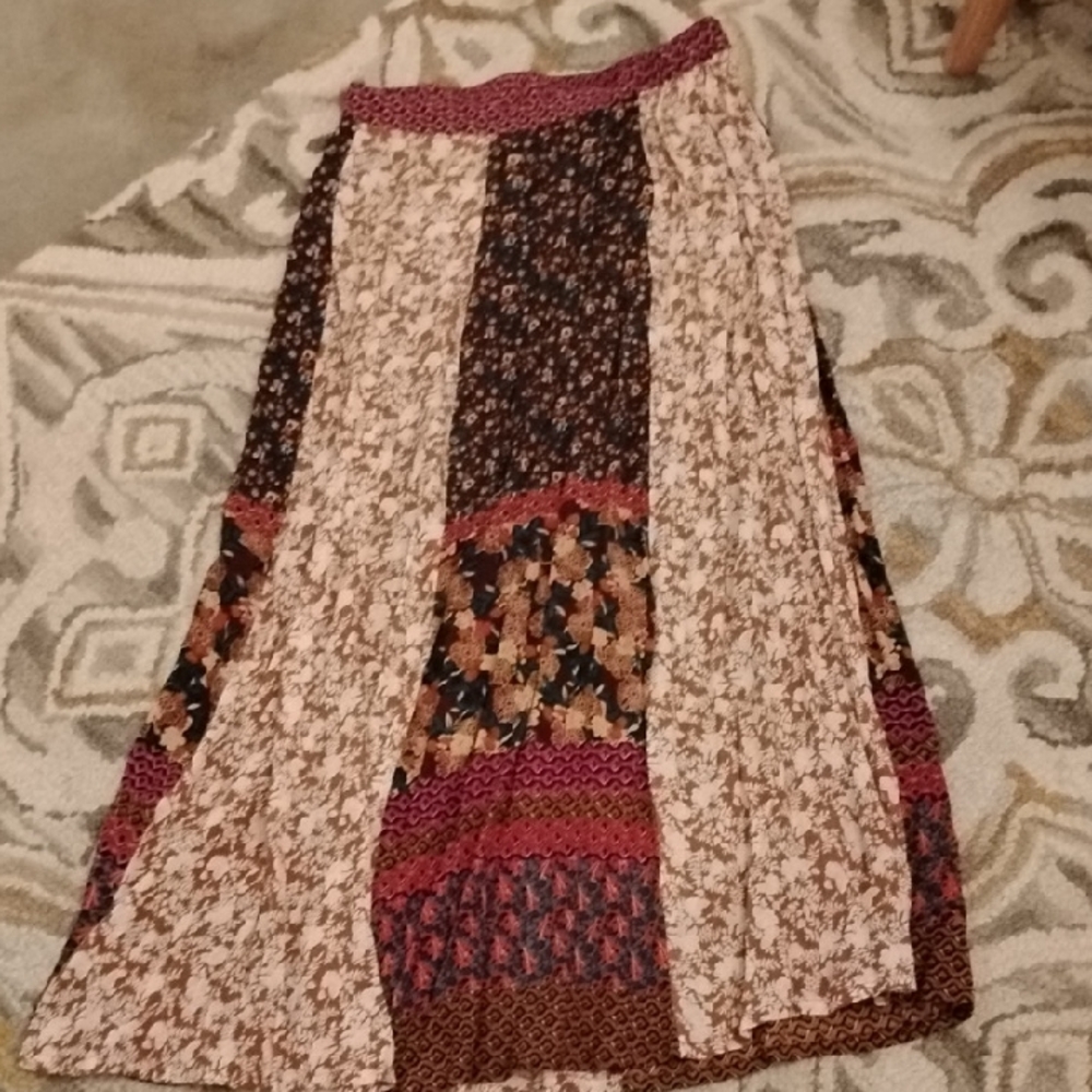 NATURAL LIFE Boho Patchwork Vakentina Maxi Skirt